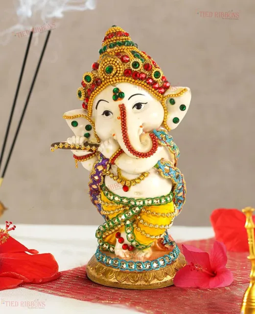 Ganesha Statue Hindu God Ganesh Elephant Lord Figurine Sculpture Resin Home Idol