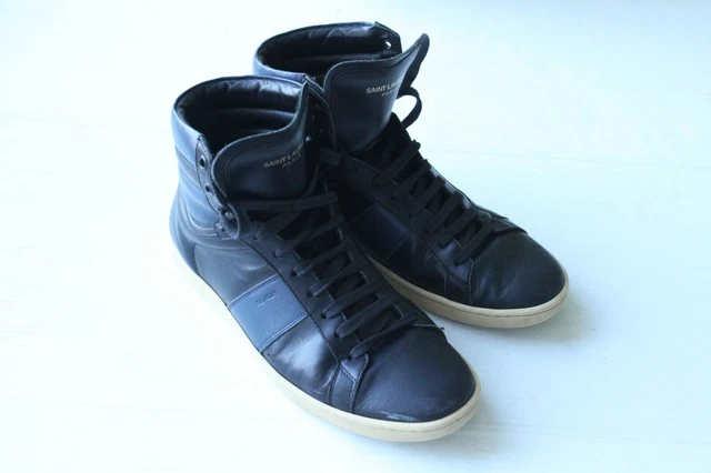 Saint laurent sl1 hotsell leather high tops