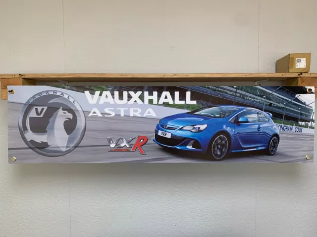 Vauxhall Astra VXR Banner Workshop Garage Car Show Wall Display poster