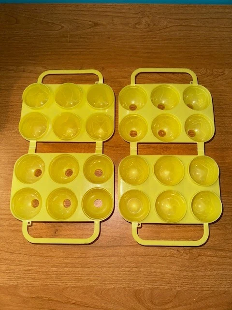 Lote de 2 moldes de huevos de Pascua grabados en 3D de gelatina amarilla disparos JELL-O