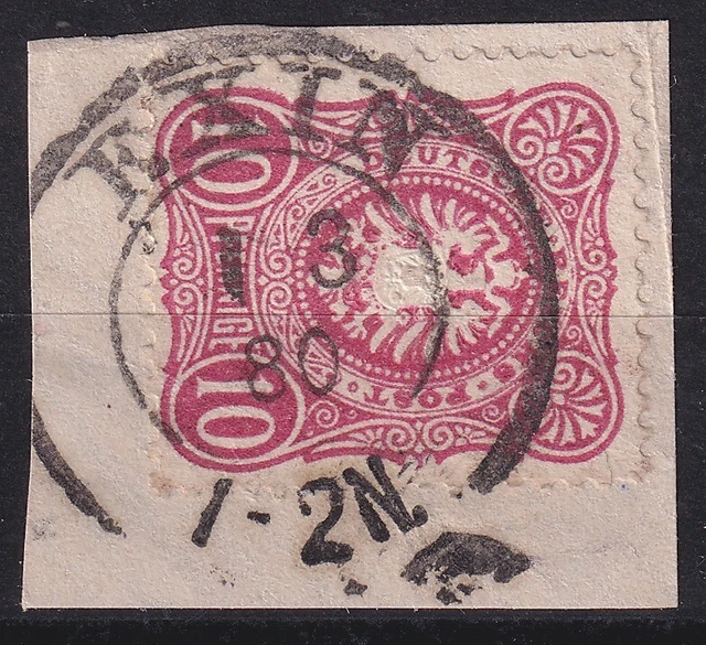 64951) EXIN Posen 1880 nachverwendeter Preußen-Stempel