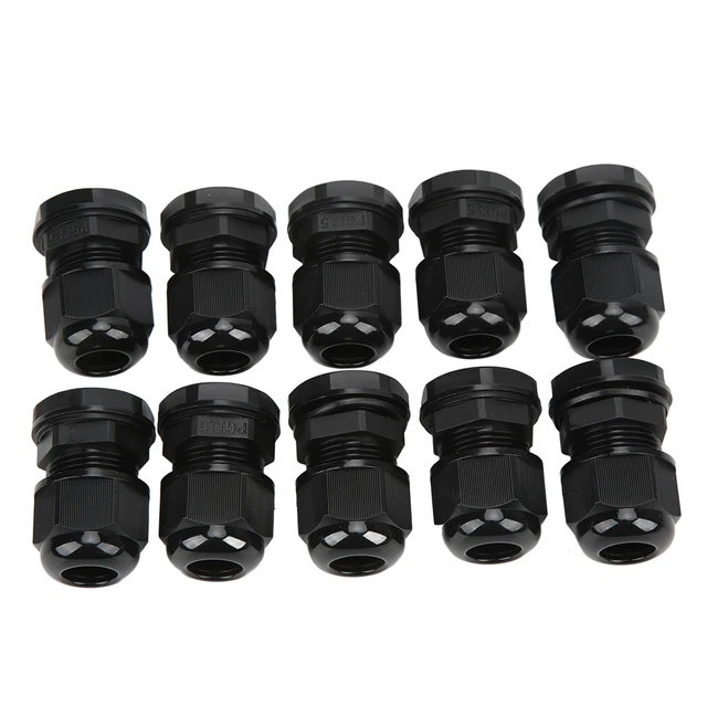 10Pcs/Set Cable Glands Wire Connector Joints PA Nylon For Electrical Cabinet ZIN