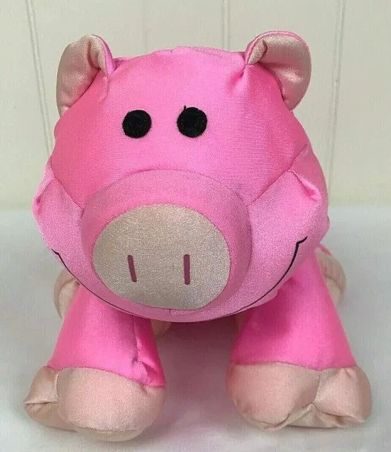 Moshi Microbead Pink Pig Stuffed Animal Plush Pillow Styrofoam Beads Mushy Pet