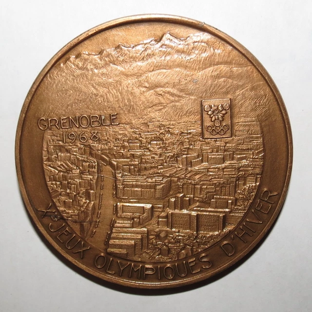 Coupe-Papier Souvenir Jeux Olympiques Grenoble 1968 - Ski Épée, Parfait État
