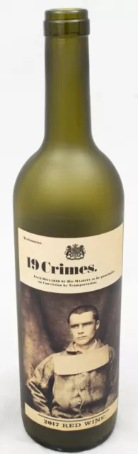 Collectors 19 Crimes 2017 Empty Wine Bottle