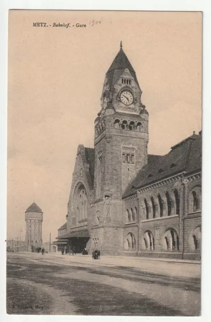 METZ  - Moselle - CPA 57 - La Gare Centrale