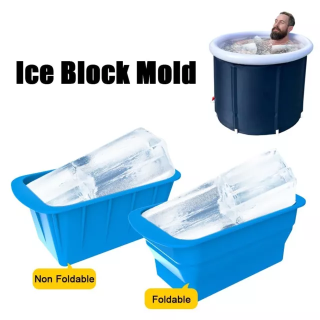 Ice Block Mold Extra Large Ice box Large silicone box with lid