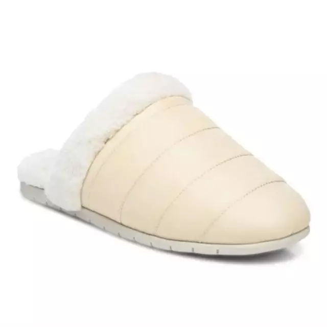 Vionic Josephine Mules Slipper Shearling Cream Women's Size 8