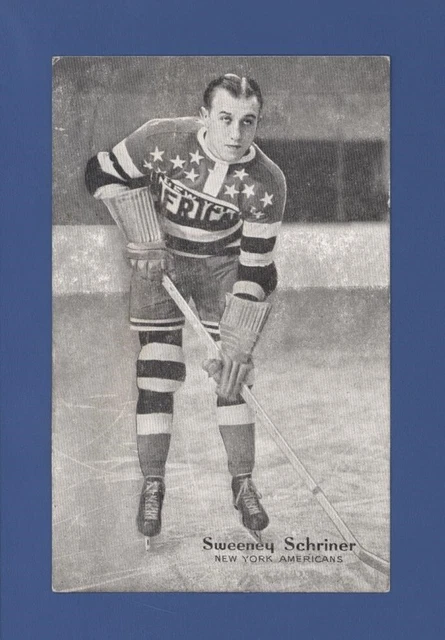 1935-36 Champion Amalgamated Press SWEENEY SCHRINER New York Americans HOF *RARE