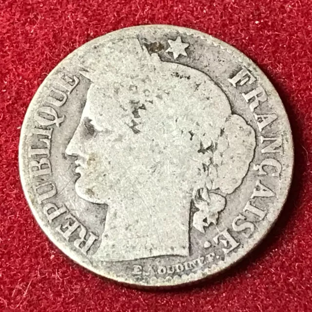 FRANCIA 50 Centimes Ceres 1882 A - Argento Silver