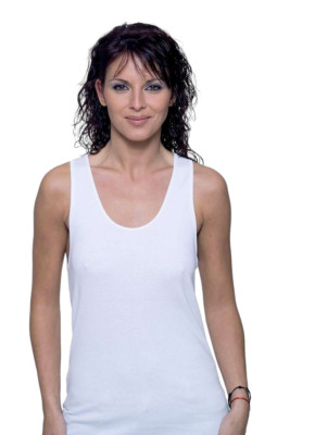 14300 Carrera Carrera canotta spalla larga donna caldo cotone nera art 