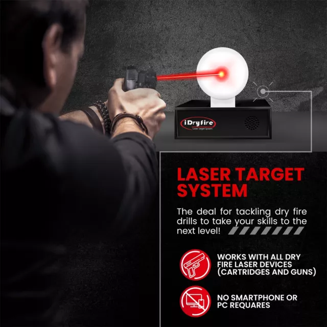 Self-Resetting Reactive Knockdown Target for Dry Fire Laser Cartridge/Pistoll 2