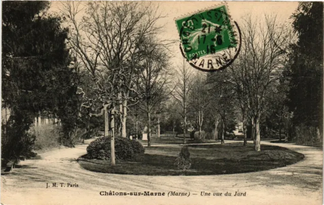 CPA CHALONS-sur-MARNE - A view of the garden (742363)