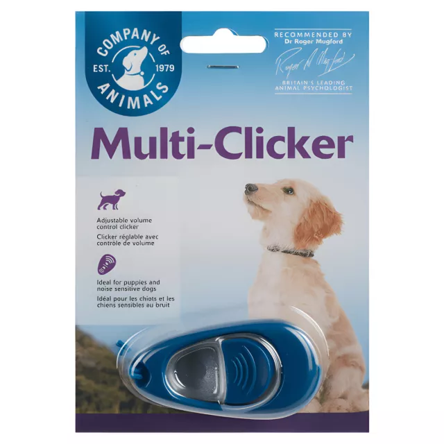 The Company of Animals Clix Multi-Clicker Bleu pour Chiens, Neuf 2