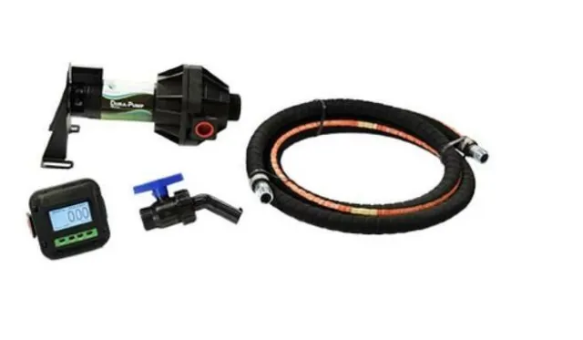 Dura Pump Bottom Unload with Meter and 12' XLPE Discharge Hose - 12V Viton | DPB