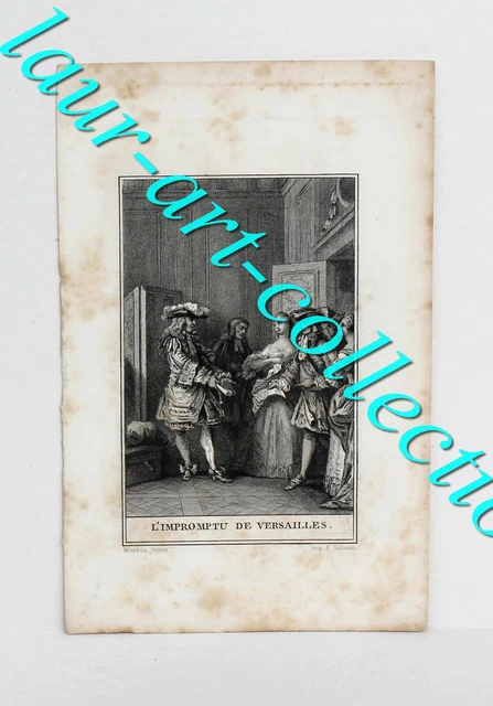 THOMASSIN (1652-1732) GRAVURE XVIII° STATUE MYTHOLOGIE VERSAILLES HOMME 1710 DI