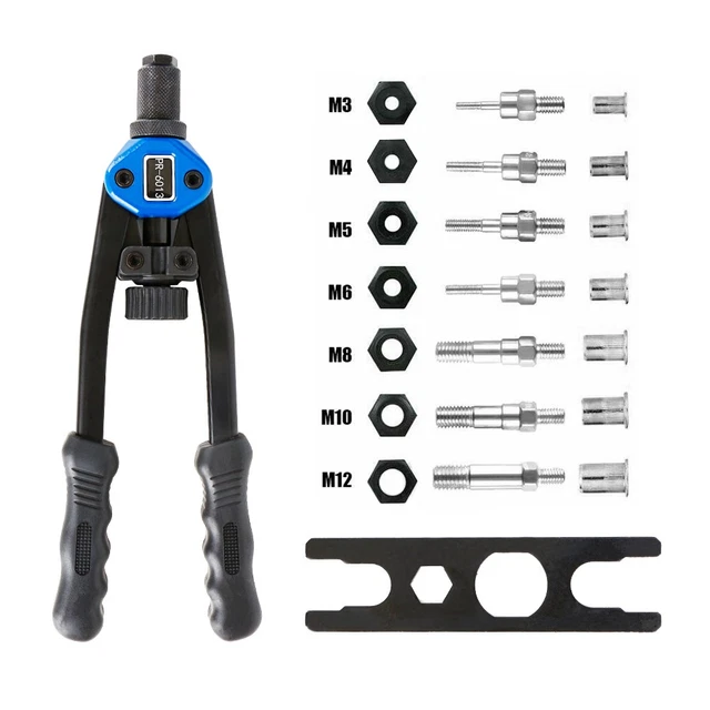 HAND RIVET NUT Tool Professional Riveter Rivnut Gun M3,M4,M5,M6,M8,M10 ...