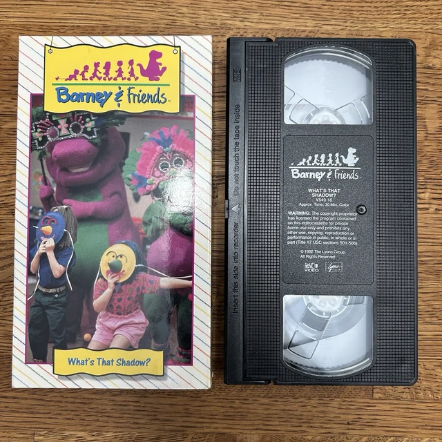 BARNEY & FRIENDS - What's That Shadow? VHS 1992 - Lyons Group - Great ...