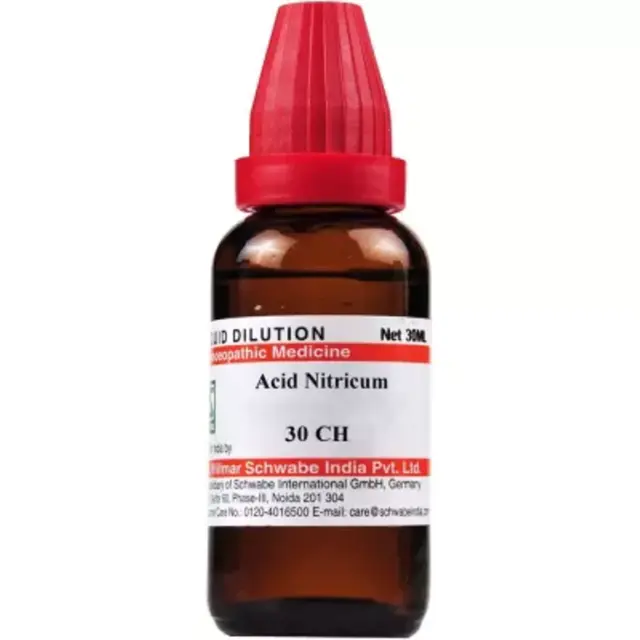 Ácido nítrico Willmar Schwabe India (30 ml) 100% homeopático