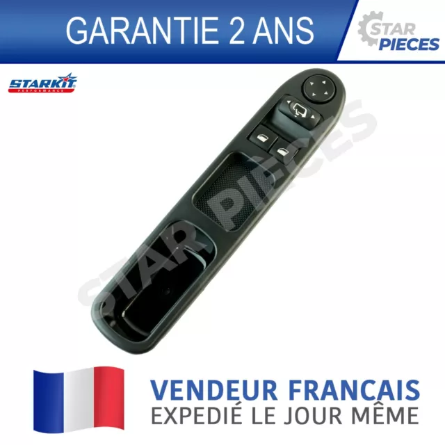 Platine Commande Bouton Leve Vitre Avant Gauche Peugeot 307 01-08 6554E4