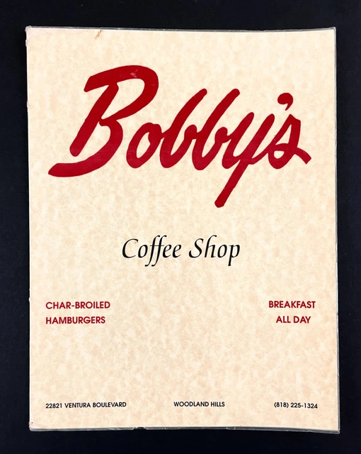 1990'S WOODLAND HILLS CA Bobby's Coffee Shop Breakfast Restaurant