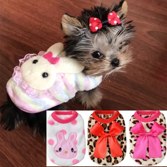 Dog Sweater Puppy Cat Outfit Clothes for chihuahua tiny poodle Maltese XXS XXXS