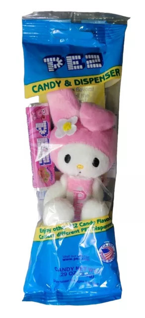 PEZ Sanrio My Melody Plush Toy Brand New Sealed Hello Kitty and Friends Keychain