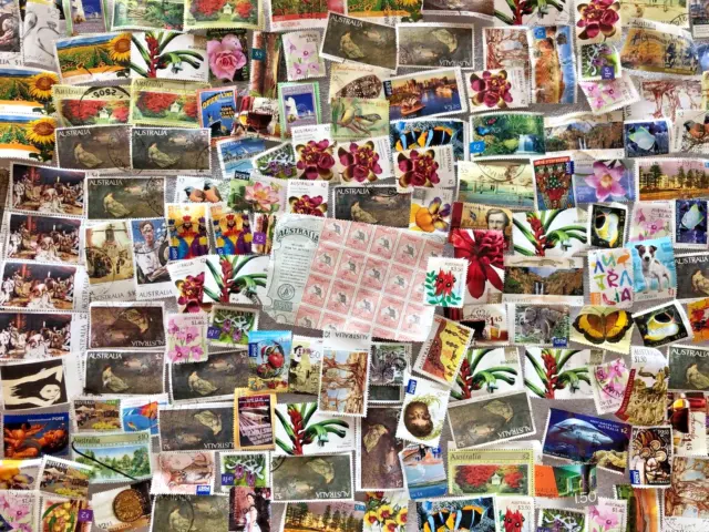 HIGH Denomination Decimal Stamps x 150 OFF paper stamps NO GUM free post