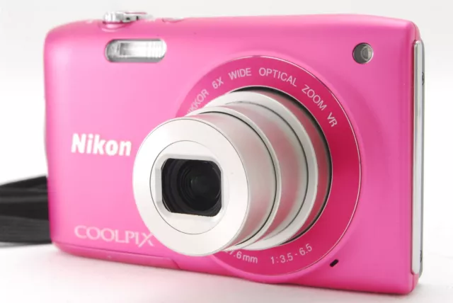 READ【NEAR MINT】 Nikon COOLPIX S3300 Pink 16.0MP Digital Camera From JAPAN