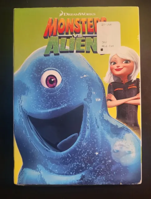 MONSTERS VS ALIENS DVD AND BACKER ONLY NO CASE DREAMWORKS