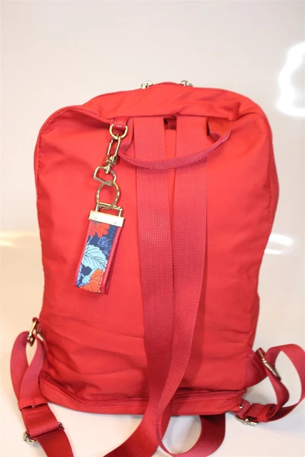 Samantha Brown NEW Large Red Canvas Travel Backpack Carry On Bag 19