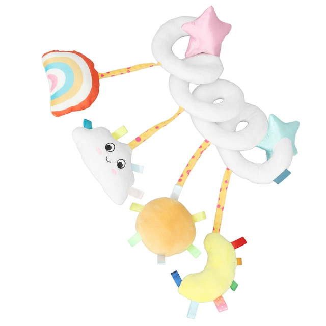 (Style 1)Baby Car Toys Charming Lightweight Plush Baby Stroller Hanging