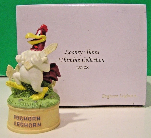 LENOX FOGHORN LEGHORN THIMBLE Looney Tunes Rooster Chicken