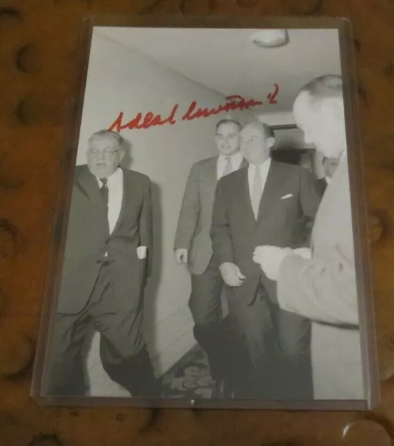 Adlai Stevenson III signed autographed photo Senator from Illinois 1970-81