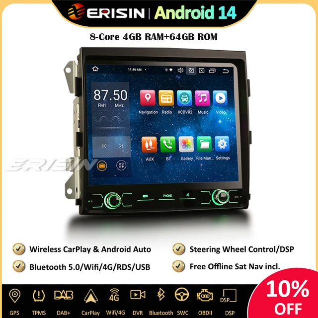 1998-2006 Ranger Radio With CarPlay Single Din Car Stereo For Fiat 500 Android Car Radio Player 7 Inch IPS Touch Screen GPS Navigation For Car Head Unit DSP Car Play Android Auto