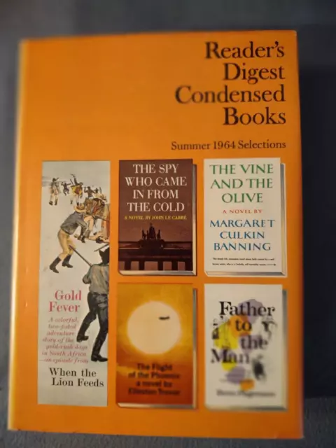 Readers Digest Condensed Books, Vol. 3, Summer Selections 1964, First Edition.