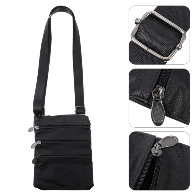 Messenger Bag Casual Men Daily Fashion Storage Wallet Zipper Wallets