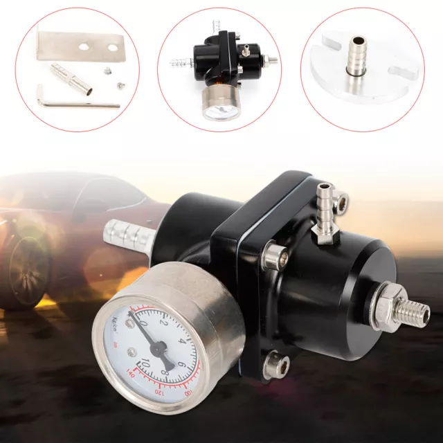 Regolatore di pressione benzina universale 0-140 PSI regolabile regolatore di pressione carburante DHL