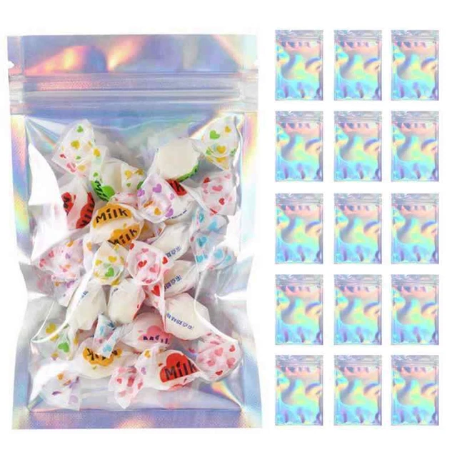 150 pz Mylar cerniera chiusura sacchetto alluminio pellicola a vita con K5Y3