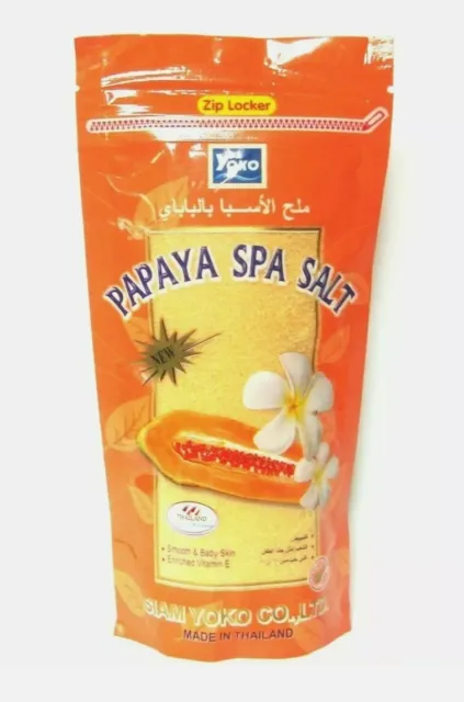 Yoko Papaya Natural Spa Salt Moisturising Exfoliating Body Scrub 💝