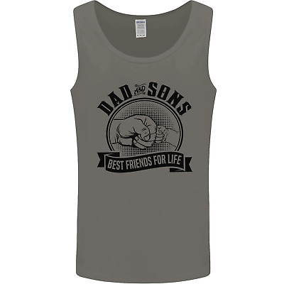 Dad & Sons Best Friends Fathers Day Mens Vest Tank Top