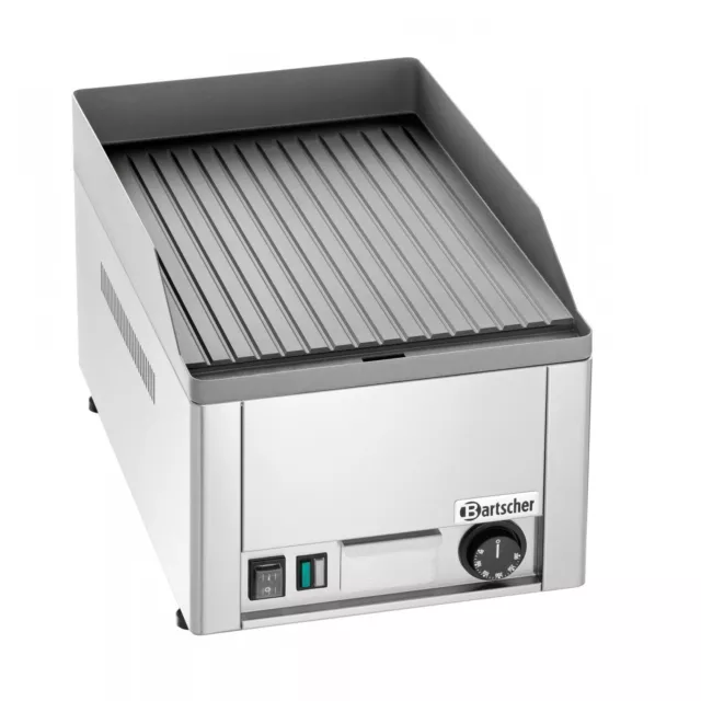 Plancha inox électrique acier rainurée, à poser, 3000 W, 220 V - MONO