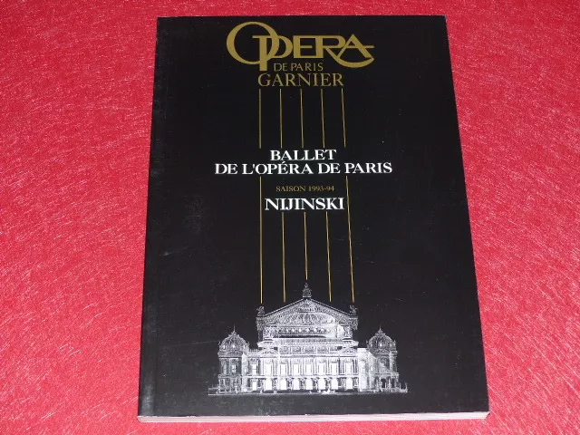 Coll.le Bourhis Danse Ballet Programme Paris Opera / Nijinski 1994