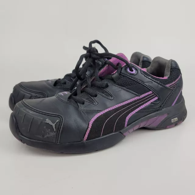 PUMA SAFETY STEEL Toe Work Shoes Women’s Size 7.5 Pink Black ASTM F2413 ...