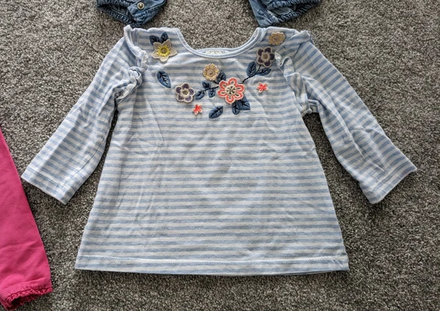 Next Baby Girl Dresses Dungarees Leggings Tops Bundle Size 6-9 Months 7