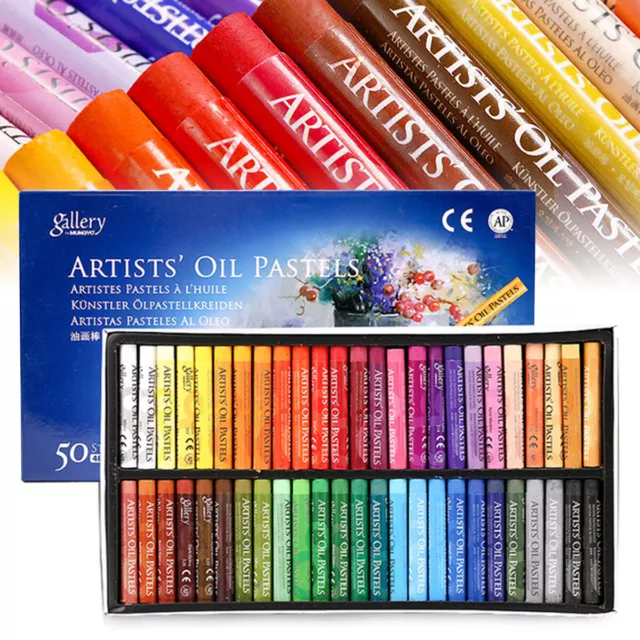 Oil Pastels for Artist Student Graffiti Pastel Painting Draw Pen 25/48Color ◉