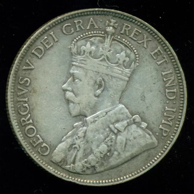 1916 Canada King George V, Silver Fifty Cent Piece  O41 2