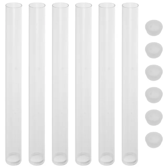 6 Pcs Tube De Parfum Tubes À Essai Avec Couvercles Bois Santal Encensoir