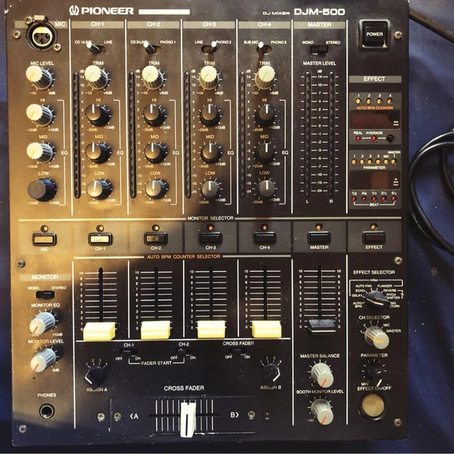 Pioneer DJM 500 DJ Mixer 5.9kg 4-channel Mixer  Body Only #387 USED from JAPAN