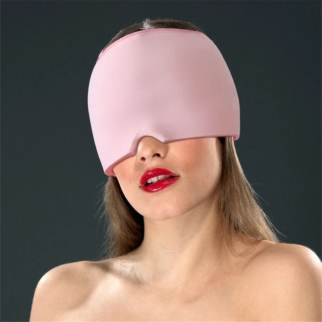 Máscara para ojos compresa campana de hielo bolsa de hielo máscara de hielo capucha con los ojos vendados máscara facial casco